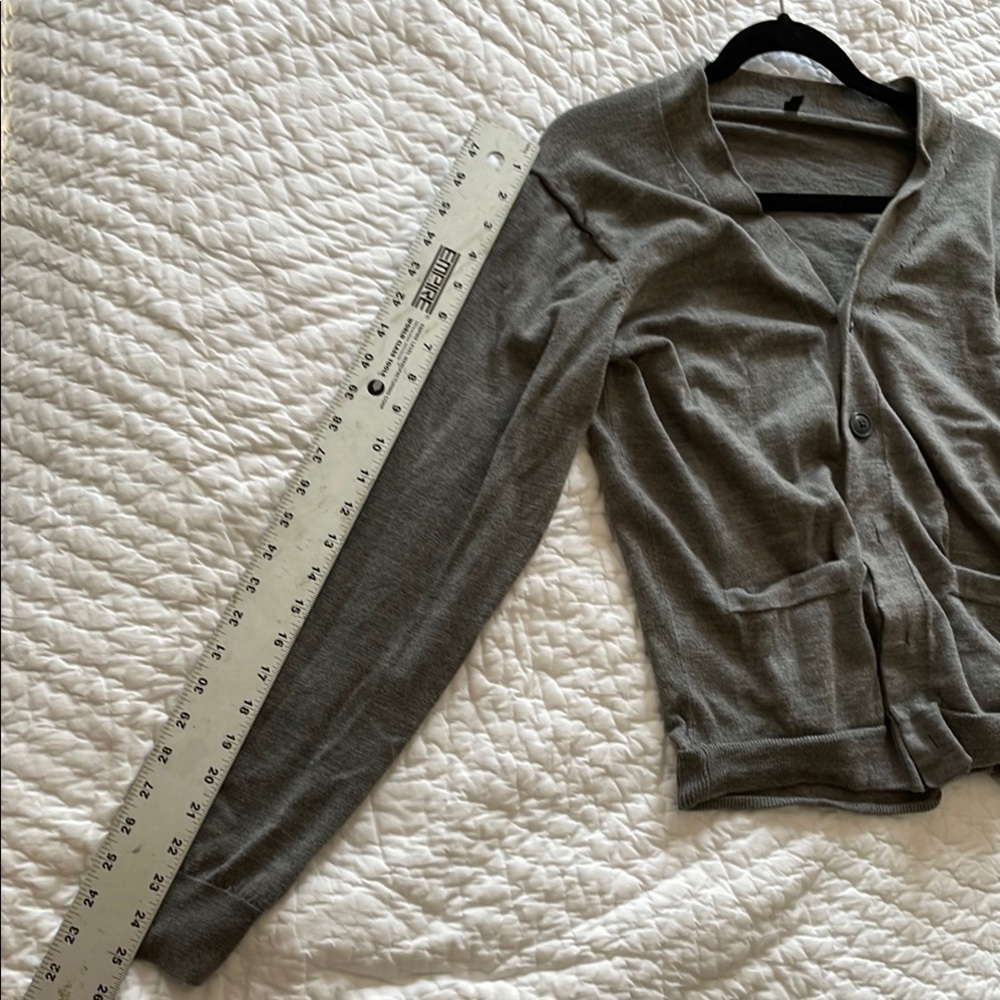 Gray Button-Up Cardigan - Picture 4 of 5